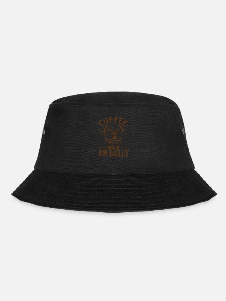 Coffee and AM Bully Bulldogge Haustier - Bucket Hat - Schwarz