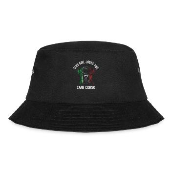 This Girl Loves Her Cane Corso - Bucket Hat - black - Front - Lela (165cm)