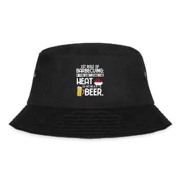 Grillparty Spruch Zum Grillen Grill - Bucket Hat - Schwarz - Vorne - Lela (165cm)