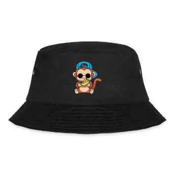 Just Freaking Love Monkeys And Bananas - Bucket Hat - black - Front - Lela (165cm)