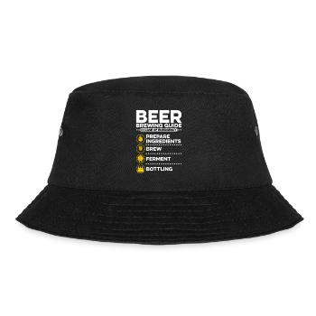 Beer Brewing Guide In Case Of Emergency Homebrewin - Bucket Hat - Schwarz - Vorne - Lela (165cm)