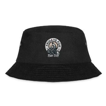 Motorrad Fridays For Ride Out Motorradfahrer - Bucket Hat - Schwarz - Vorne - Lela (165cm)