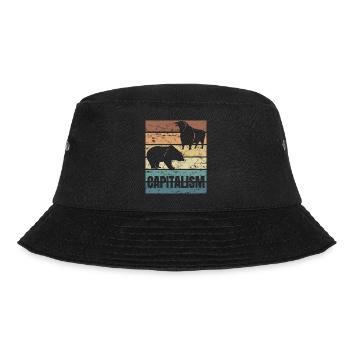 Capitalism Stock Exchange Stock Market Bear Market Stocks - Bucket Hat - black - Front - Lela (165cm)