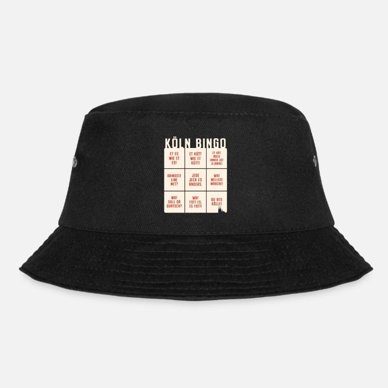 Köln Bingo Kölsch Et Kütt Alaaf Kölner Karneval - Bucket Hat - Schwarz