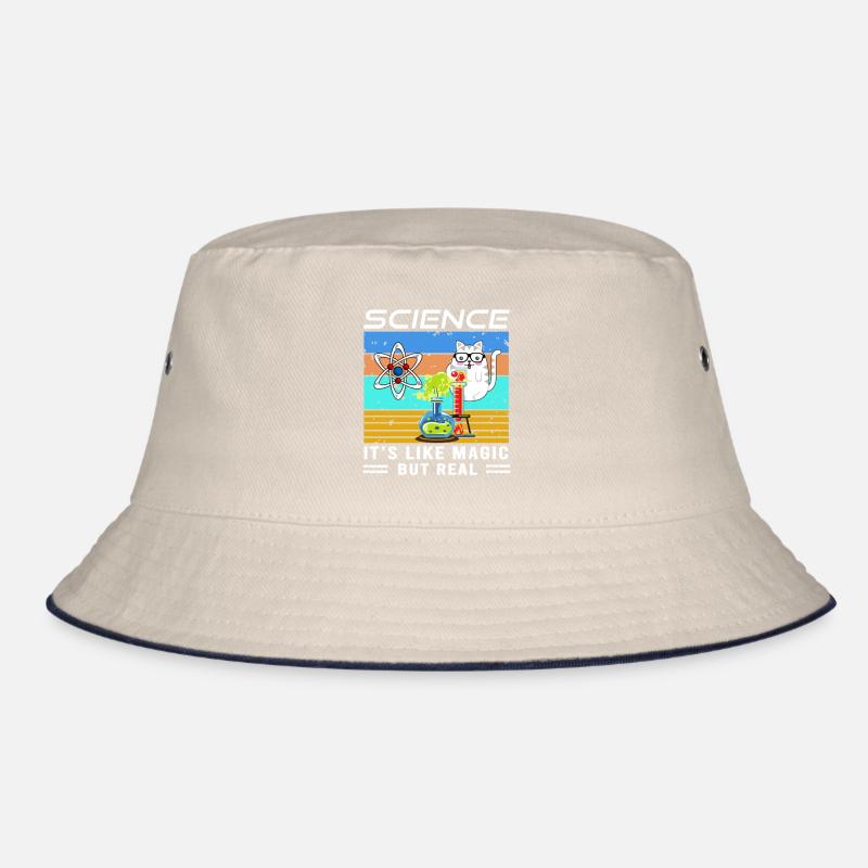 Science it s like magic but real funny cat science Bucket Hat
