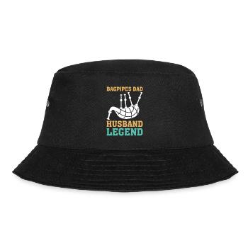 Bagpipes Father Bagpipe Musician Papa - Bucket Hat - black - Front - Lela (165cm)