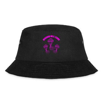 Sarkasmus Weisheit wird Kommen Gehirn Besserwisser - Bucket Hat - Schwarz - Vorne - Lela (165cm)