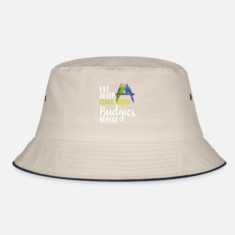 Budgerigar Parakeet Bird Pet Gift Bucket Hat