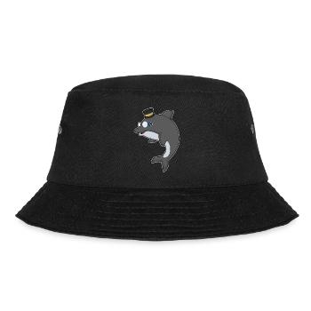Dolphin Gentleman Top Hat - Bucket Hat - black - Front - Lela (165cm)