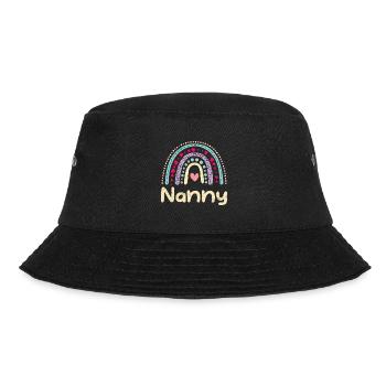 Kinder Kita Ich bin eine Tagesmutter - Bucket Hat - Schwarz - Vorne - Lela (165cm)