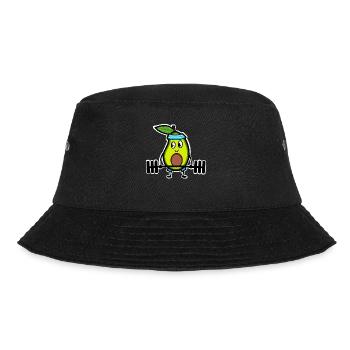 Avocado Gewichtheben - Bucket Hat - Schwarz - Vorne - Lela (165cm)