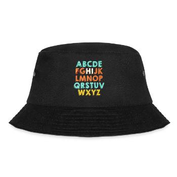 ABCs Hallo Kindergarten Zurück In Die Schule - Bucket Hat - Schwarz - Vorne - Lela (165cm)