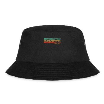 Santa Cruz Kalifornien Retro Vintage Strandurlaub - Bucket Hat - Schwarz - Vorne - Lela (165cm)