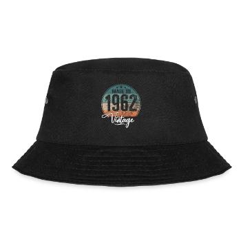 Vintage Made in 1962 Geburtsjahr 1962 Geburtstag - Bucket Hat - Schwarz - Vorne - Lela (165cm)