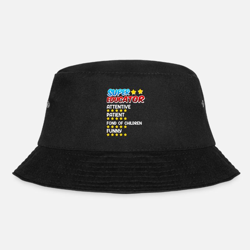Definition eines Super Erzieher - Bucket Hat - Schwarz