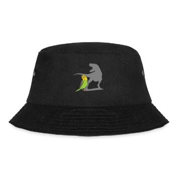 Wellensittich Sittich Vogel Haustier Geschenk - Bucket Hat - Schwarz - Vorne - Lela (165cm)