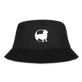 Australian Terrier - Bucket Hat - Schwarz - Vorne - Lela (165cm)