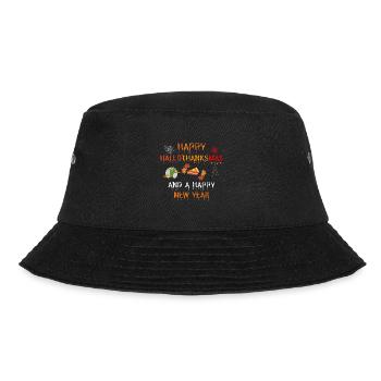 Happy Hallothanksmas and a Happy New Year - Bucket Hat - Schwarz - Vorne - Lela (165cm)