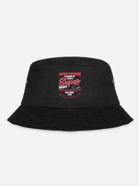 Bauleiter Design - Bucket Hat - Schwarz