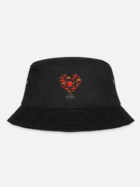 Be Different es ist ok anders zu sein - Bucket Hat - Schwarz