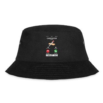 Zimmermann nennt Holzbearbeitung Humor Holzarbeiter - Bucket Hat - Schwarz - Vorne - Lela (165cm)