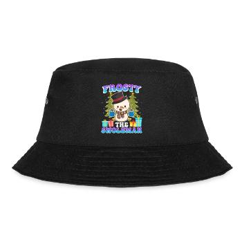 Frosty the Swoleman Snowman Weight Training - Bucket Hat - black - Front - Lela (165cm)