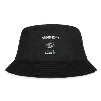 Jump Rope Calling - Seilspringen - Bucket Hat - Schwarz - Vorne - Lela (165cm)