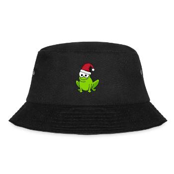 Frog Comic Christmas - Bucket Hat - black - Front - Lela (165cm)