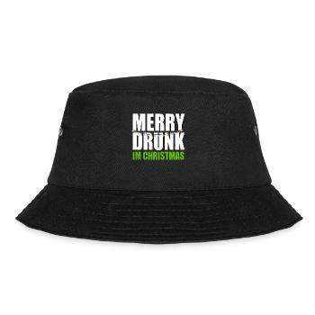 Funny Merry Drunk I'm Christmas Ugly Christmas - Bucket Hat - Schwarz - Vorne - Lela (165cm)