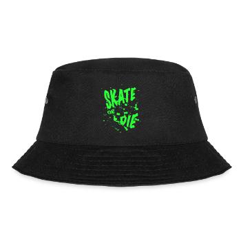 Skater Shirt Skateboard Hommes Femmes SKATE OR DIE - Bob - noir - Devant - Lela (165cm)
