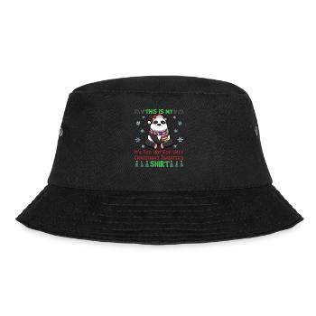 This Is My It's Too Hot For Ugly Christmas Sweater - Bucket Hat - black - Front - Lela (165cm)