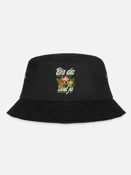 Bin Da Kann Losgehen Jga Flamingo - Bucket Hat - Schwarz