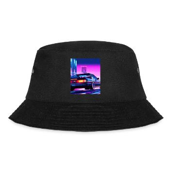 Vaporwave Esthétique Synthwave City - Bob - noir - Devant - Lela (165cm)