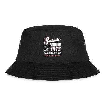 Soulmates Married Since 1972 Countless Memories - Bucket Hat - black - Front - Lela (165cm)