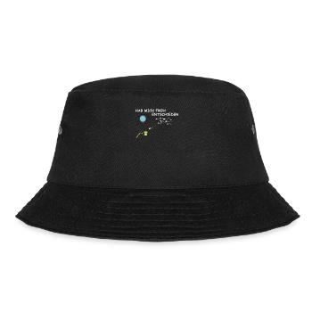 Angler Geschenkidee Hobby Angeln - Bucket Hat - Schwarz - Vorne - Lela (165cm)