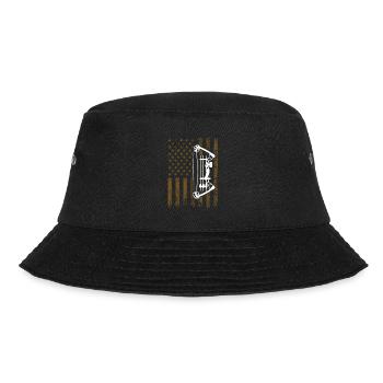 Archery Compound Bow Design for Bow Fan - Bucket Hat - black - Front - Lela (165cm)