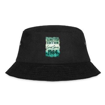 Einzigartig seiner Art seit 1984 - Bucket Hat - Schwarz - Vorne - Lela (165cm)