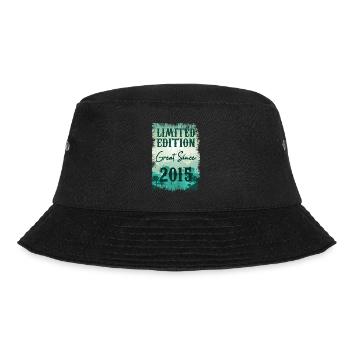 Einzigartig seit 2015 - Bucket Hat - Schwarz - Vorne - Lela (165cm)