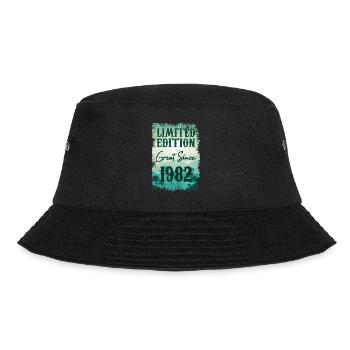 Einzigartig seit 1982 - Bucket Hat - Schwarz - Vorne - Lela (165cm)