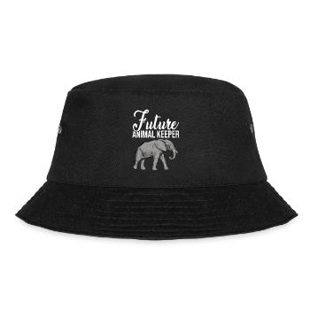 Future Animal Keeper Animal Lover Zoo Keeper Zoolo - Bucket Hat - Schwarz - Vorne - Lela (165cm)