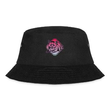 Retro Cat Graphic Cat for Cat Owners - Bucket Hat - black - Front - Lela (165cm)