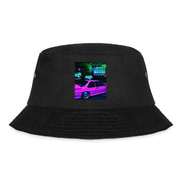 Vaporwave Esthétique Synthwave Car - Bob - noir - Devant - Lela (165cm)