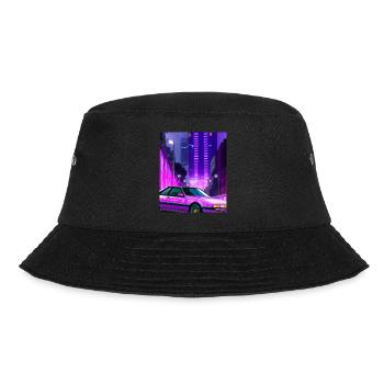 Vaporwave Esthétique Synthwave City - Bob - noir - Devant - Lela (165cm)