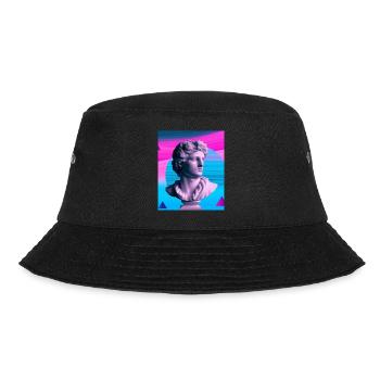 Vaporwave Statue Buste romain - Bob - noir - Devant - Lela (165cm)