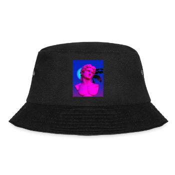 Vaporwave Statue Buste romain - Bob - noir - Devant - Lela (165cm)