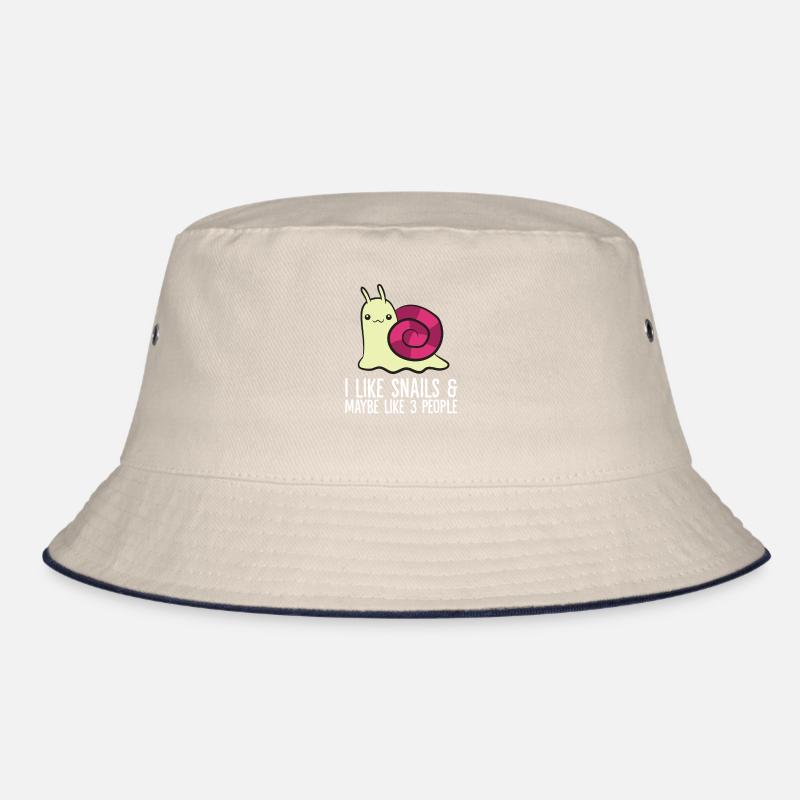I Like Snails And Maybe Like 3 People Cute Snail Bucket Hat