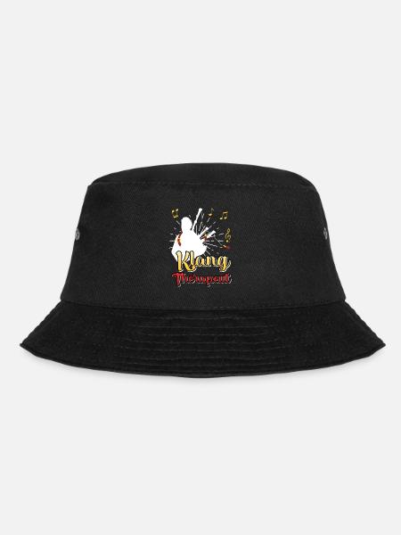 Ich bin Klangtherapeut Ich spiele Dudelsack - Bucket Hat - Schwarz