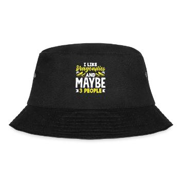 Libelle Libellenlibellen, die ich mag - Bucket Hat - Schwarz - Vorne - Lela (165cm)