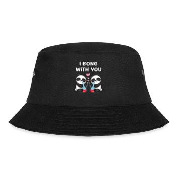 I bong with you verliebte Panda Bären niedliches - Bucket Hat - Schwarz - Vorne - Lela (165cm)