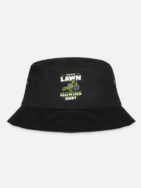 Lawn mower lawn mowing mower garden - Bucket Hat - black
